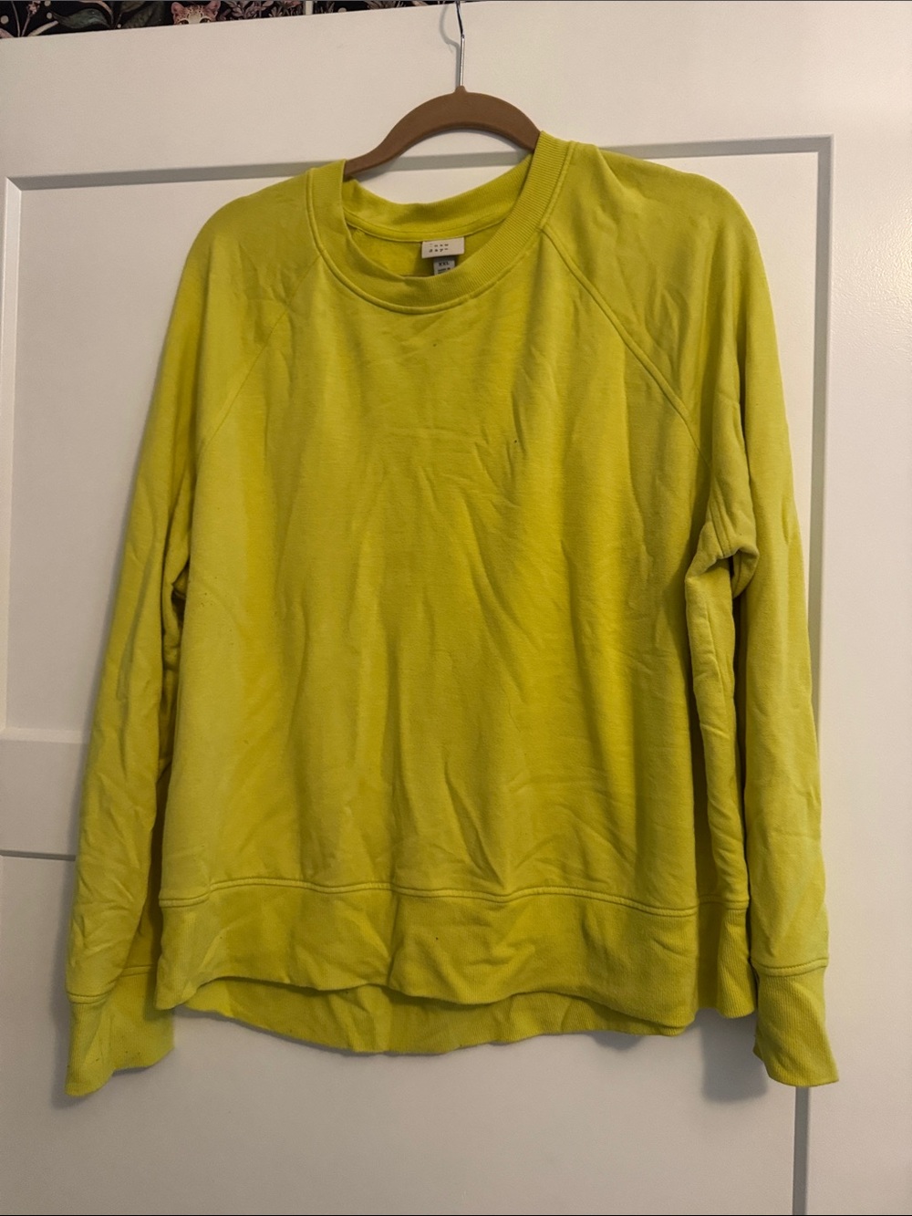 a new day Lime Green Crewneck Sweatshirt